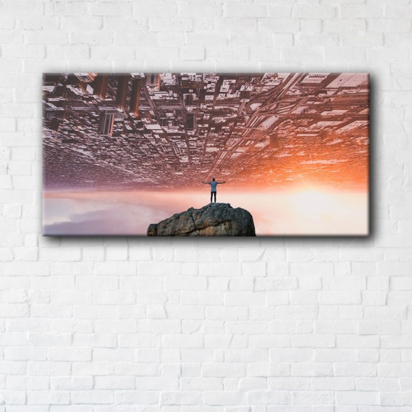 

Картина на холсте прямоугольная I-Art On the rock 60x120см
