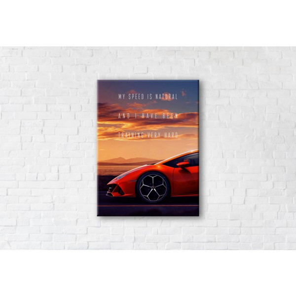 

Картина на холсте прямоугольная I-Art Speed 50x65см