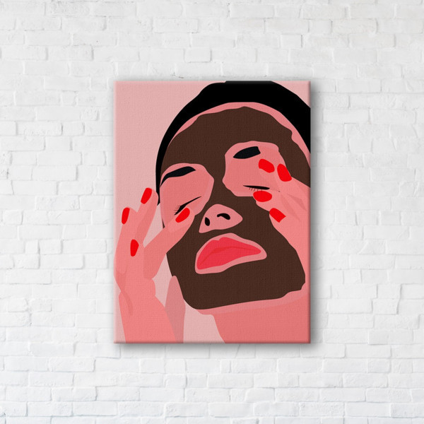 

Картина на холсте прямоугольная I-Art Face scrub 90x120см