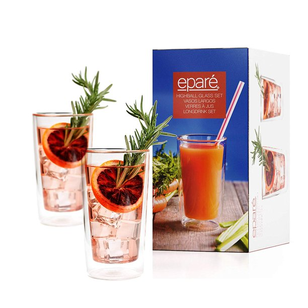 

Набор стаканов для коктейлей epare Highball Glasses 2 шт. epare прозрачный L2-10396