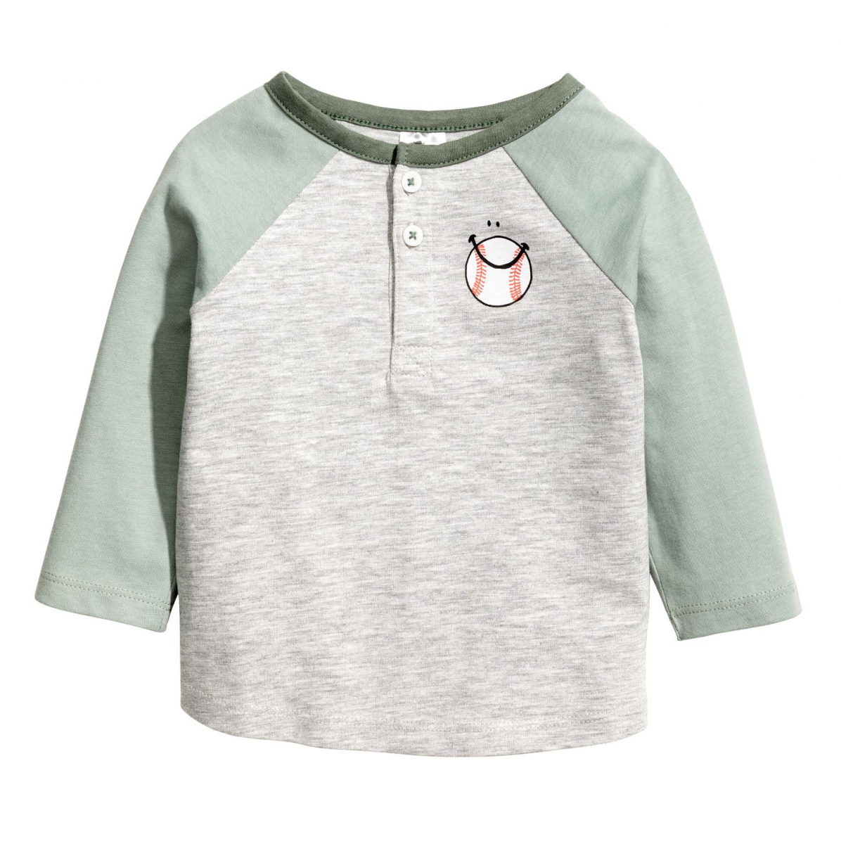 

Футболка с длинными рукавами для мальчика H&M 0526735002 68 СМ Серый 65977
