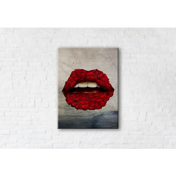 

Картина на холсте прямоугольная I-Art Rose Lips 45x60см