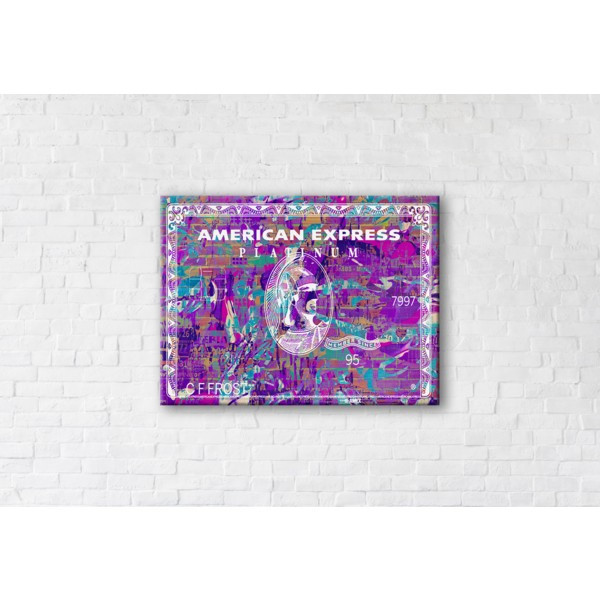 

Картина на холсте прямоугольная I-Art Toxic American Express 90x120см