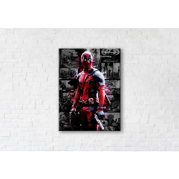 

Картина на холсте прямоугольная I-Art Deadpool 75x100см