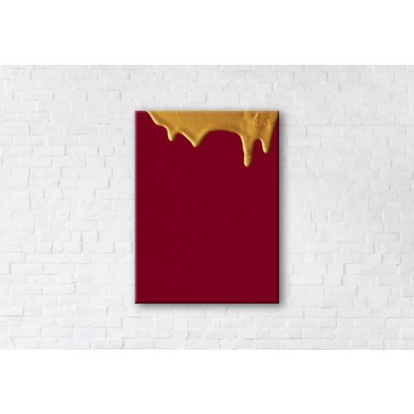 

Картина на холсте прямоугольная I-Art Burgundy Gold 75x100см