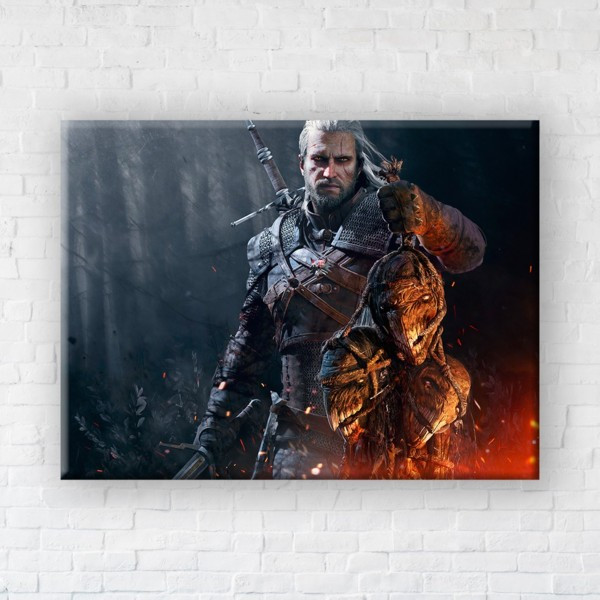 

Картина на холсте прямоугольная I-Art The Witcher Winner 45x60см