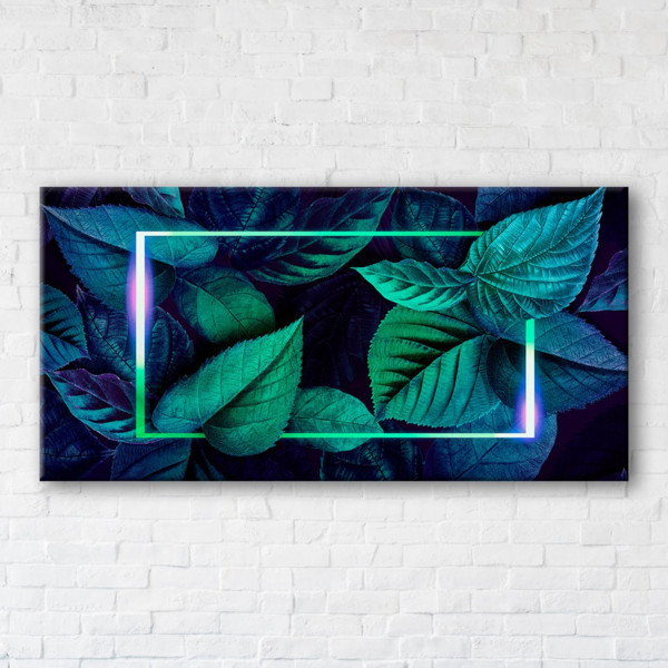 

Картина на холсте прямоугольная I-Art Green rectangle 50x100см