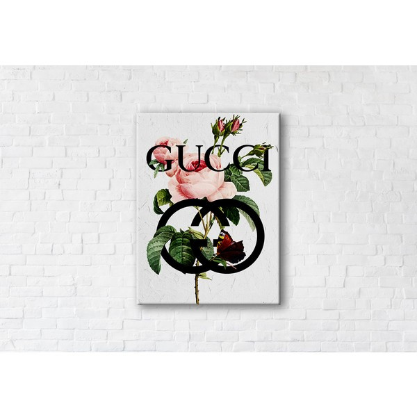 

Картина на холсте прямоугольная I-Art Gucci White 45x60см