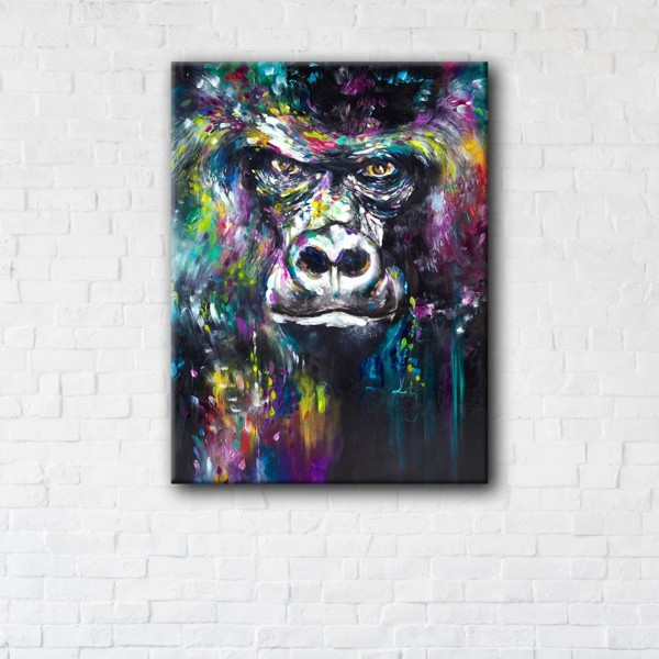 

Картина на холсте прямоугольная I-Art Monkey Art 110x145см