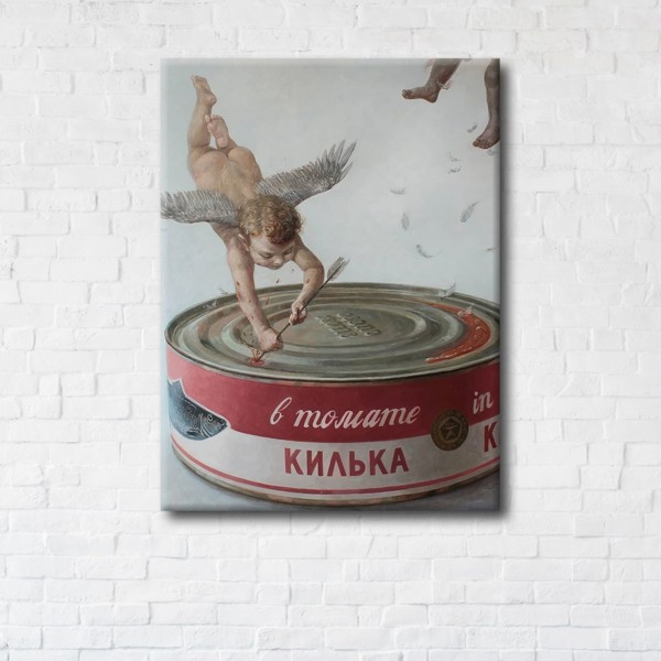 

Картина на холсте прямоугольная I-Art Few in Tomato Sauce 45x60см