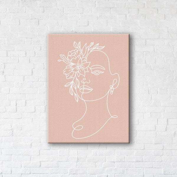 

Картина на холсте прямоугольная I-Art Pink girl 90x120см