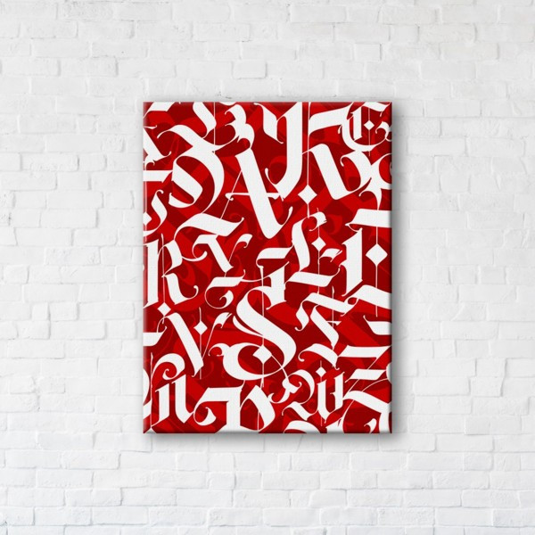 

Картина на холсте прямоугольная I-Art Lettering 110x145см