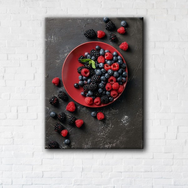 

Картина на холсте прямоугольная I-Art Wild Berries 45x60см