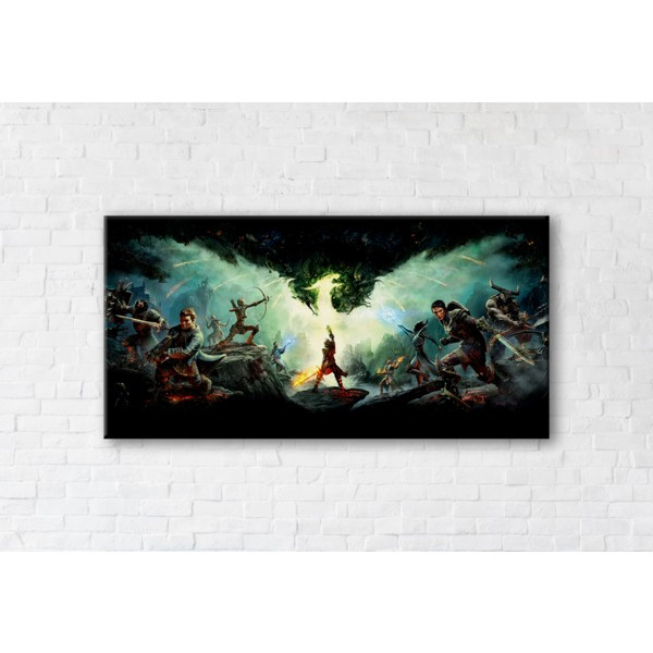 

Картина на холсте прямоугольная I-Art Dragon Age Inqusition 60x120см