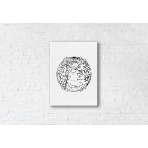 

Картина на холсте прямоугольная I-Art The Globe 75x100см