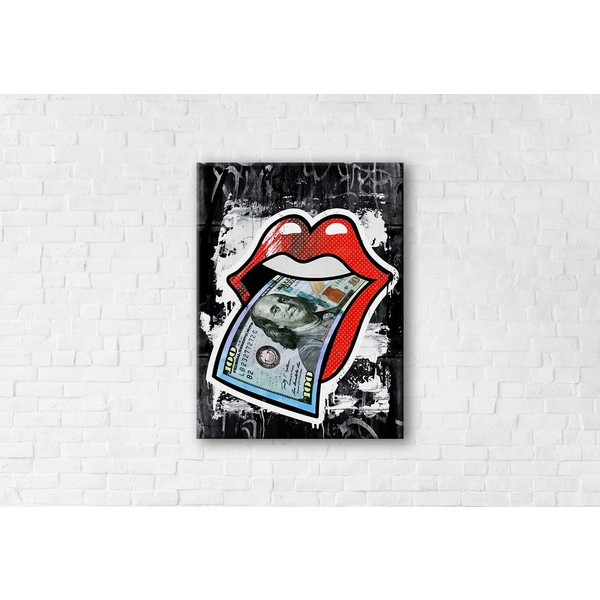 

Картина на холсте прямоугольная I-Art The Rolling Stones 45x60см