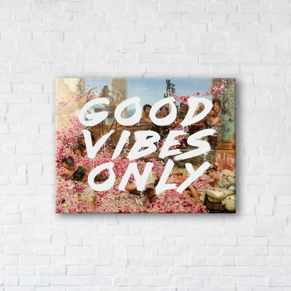 

Картина на холсте прямоугольная I-Art Good vibes only 50x65см