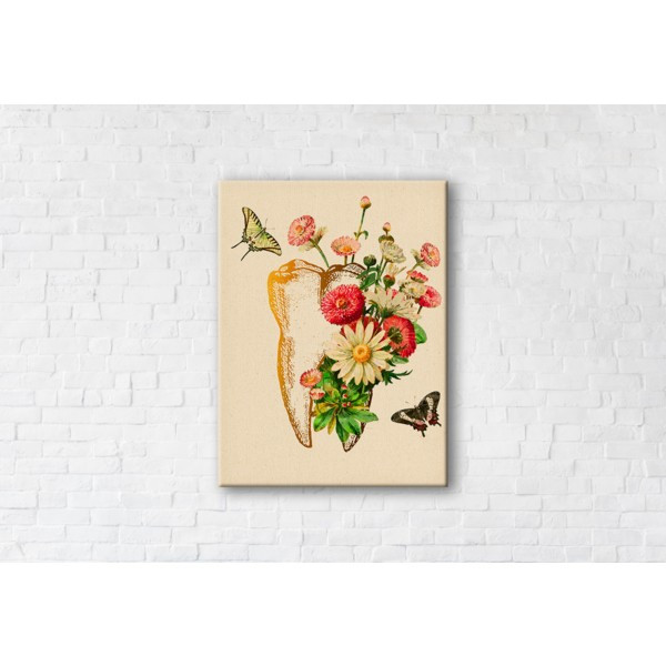 

Картина на холсте прямоугольная I-Art Healthy Tooth 50x65см