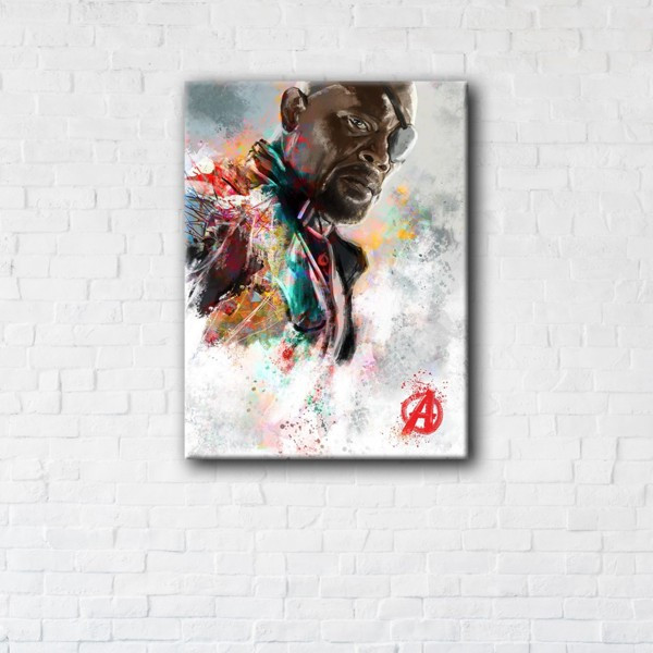 

Картина на холсте прямоугольная I-Art Nick Fury 45x60см