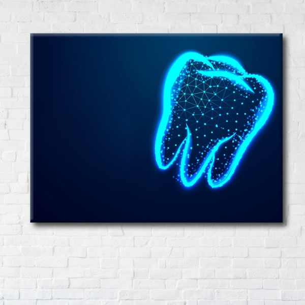 

Картина на холсте прямоугольная I-Art Tooth 50x65см