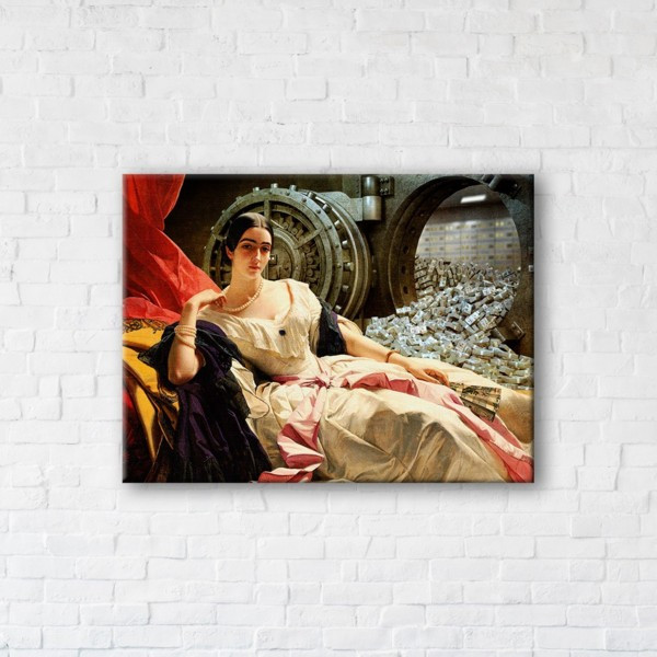 

Картина на холсте прямоугольная I-Art Queen of the bank 45x60см