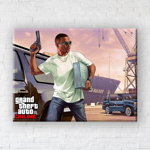

Картина на холсте прямоугольная I-Art Gta Online 45x60см