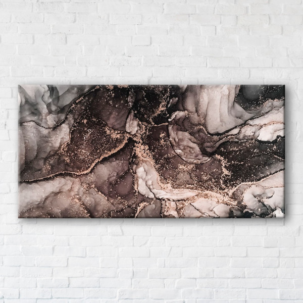 

Картина на холсте прямоугольная I-Art Brown marble 70x140см