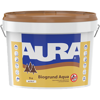 

Антисептик для дерева Aura Biogrund Aqua 9 л прозрачный