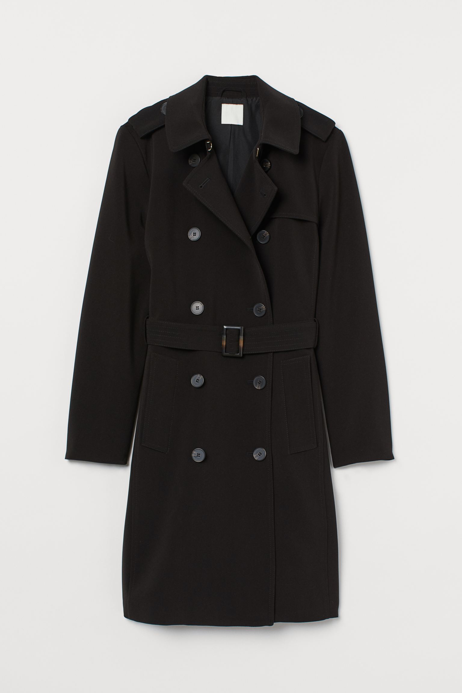 

Пальто H&M  черный 16108353482, Пальто H&M 40 черный 16108353482