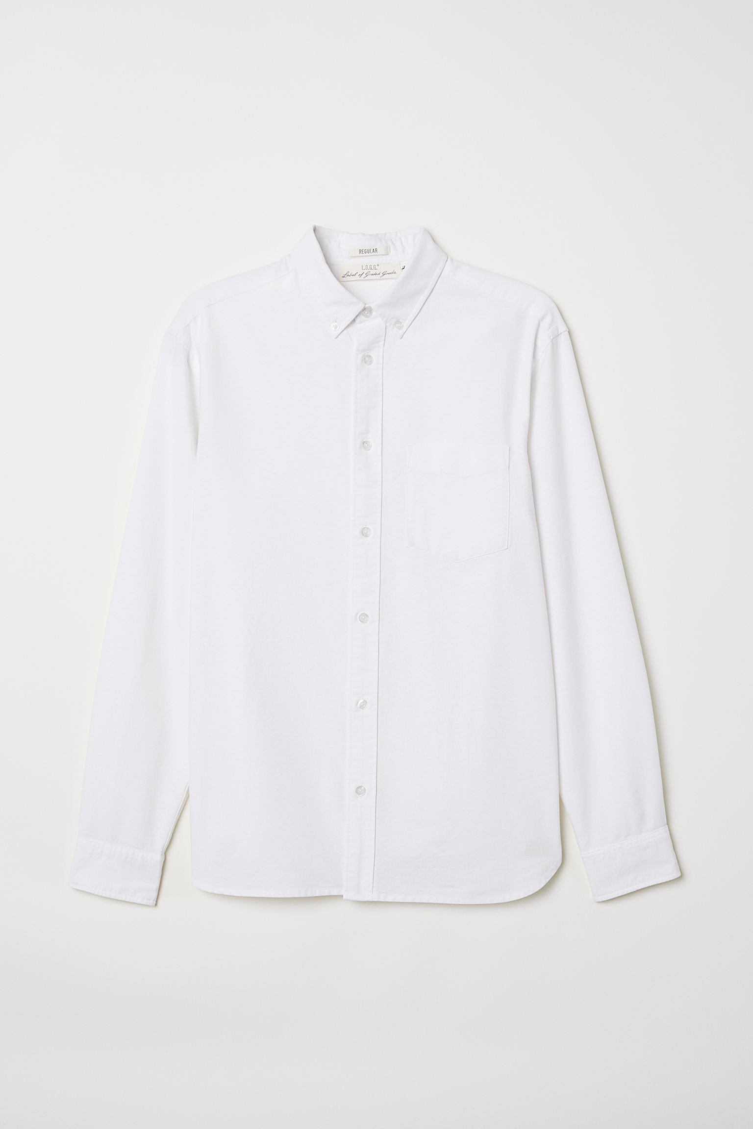 

Рубашка H&M S белый 13076340130