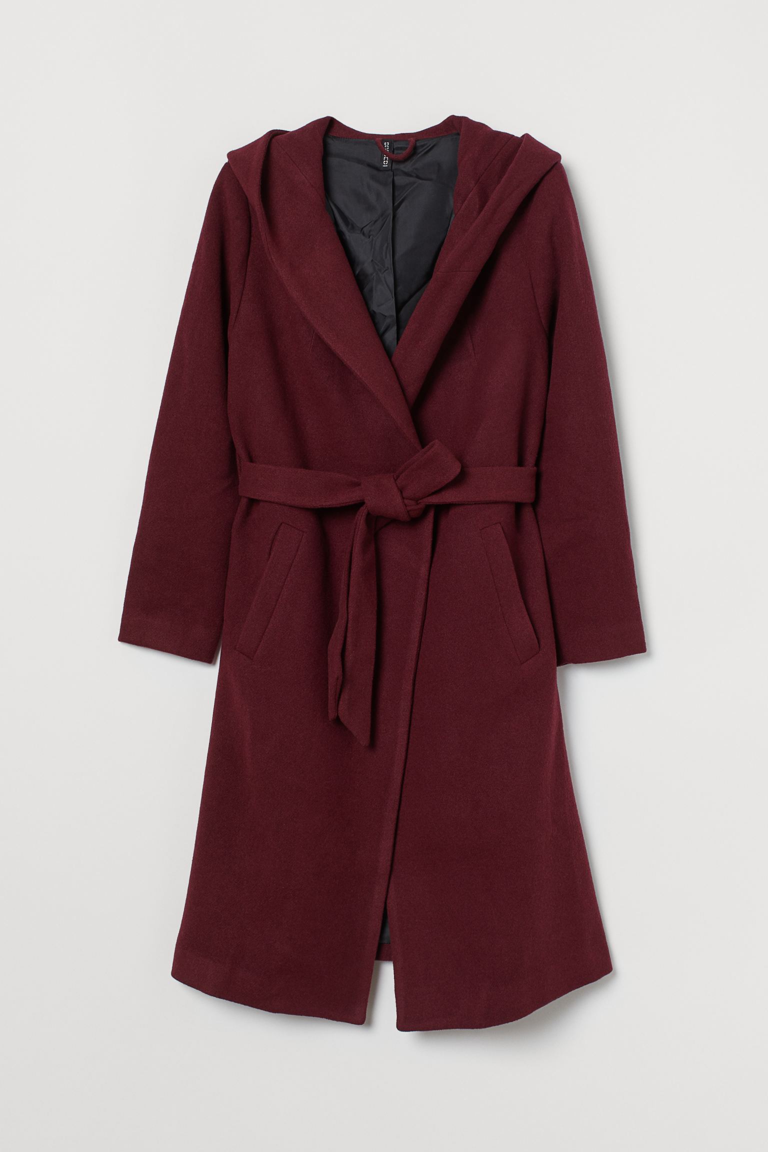 

Пальто H&M XL бордовый 16109033312