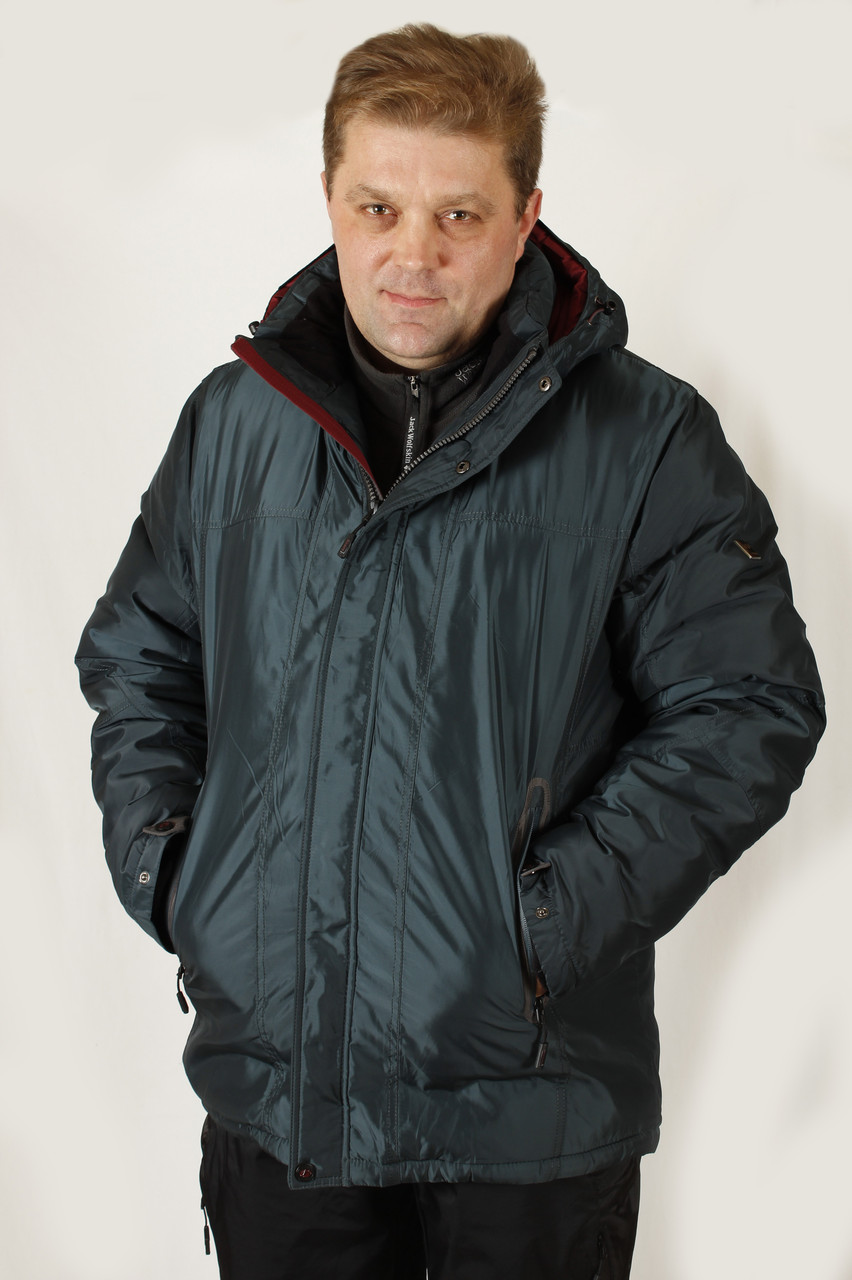 

Куртка мужская зимняя серо-синяя Avecs AV7342694B баталы, Куртка мужская зимняя серо-синяя Avecs AV7342694B баталы 58