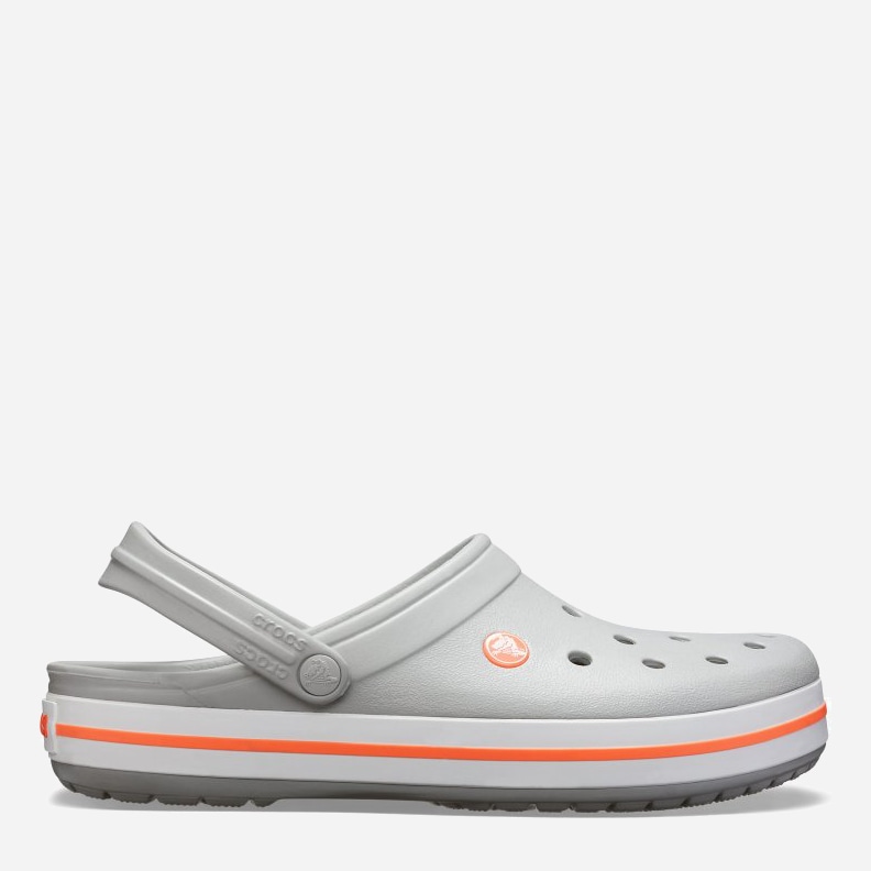 

Кроксы Crocs Jibbitz Crocband 11016-0FL-M5/W7 37-38 22.9 см Серо-оранжевые