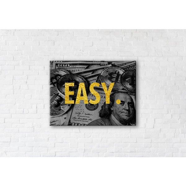 

Картина на холсте прямоугольная I-Art Easy Gold 90x120см