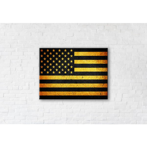 

Картина на холсте прямоугольная I-Art Usa Gold 75x100см