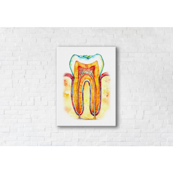 

Картина на холсте прямоугольная I-Art Inside The Tooth 110x145см