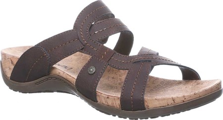 

Женские сандалии Bearpaw Kai Slide Dark Brown Cow Suede 38