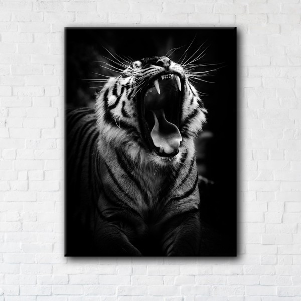 

Картина на холсте прямоугольная I-Art Roaring Tiger 90x120см