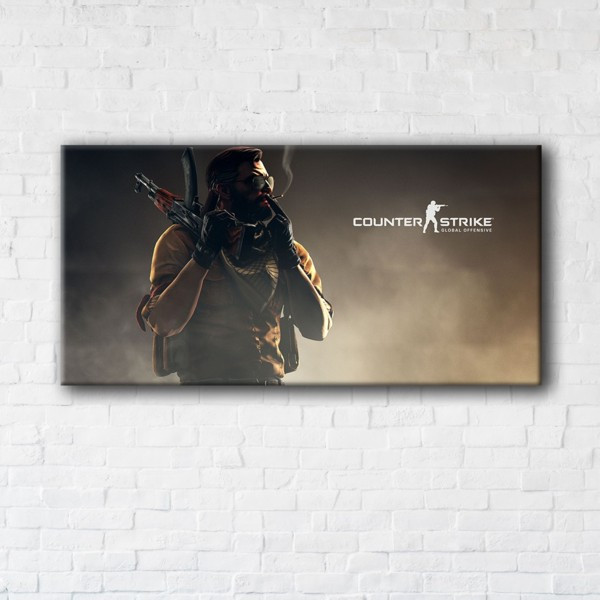 

Картина на холсте прямоугольная I-Art CS Go 70x140см