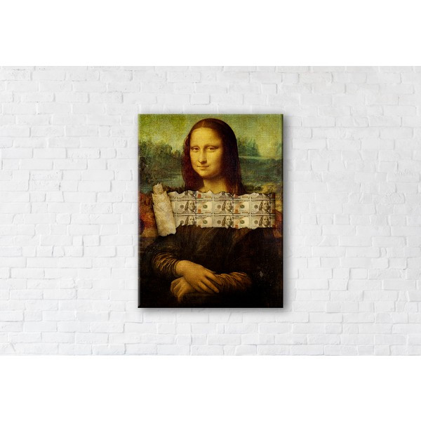 

Картина на холсте прямоугольная I-Art Money Lisa 75x100см