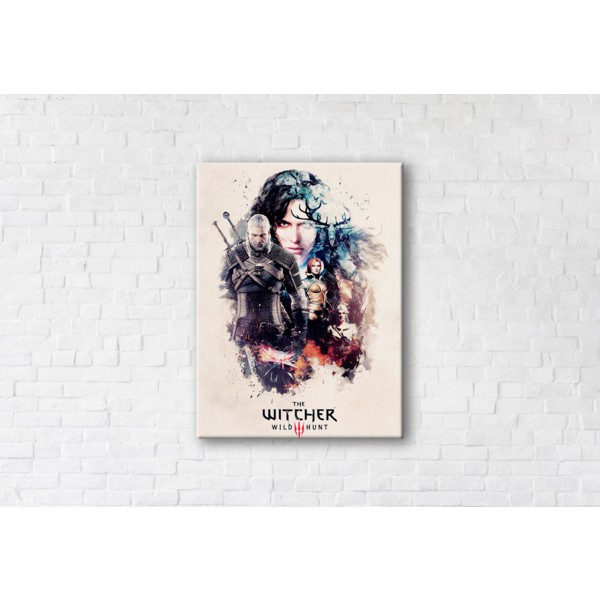 

Картина на холсте прямоугольная I-Art The Witcher Wild Hunt 75x100см