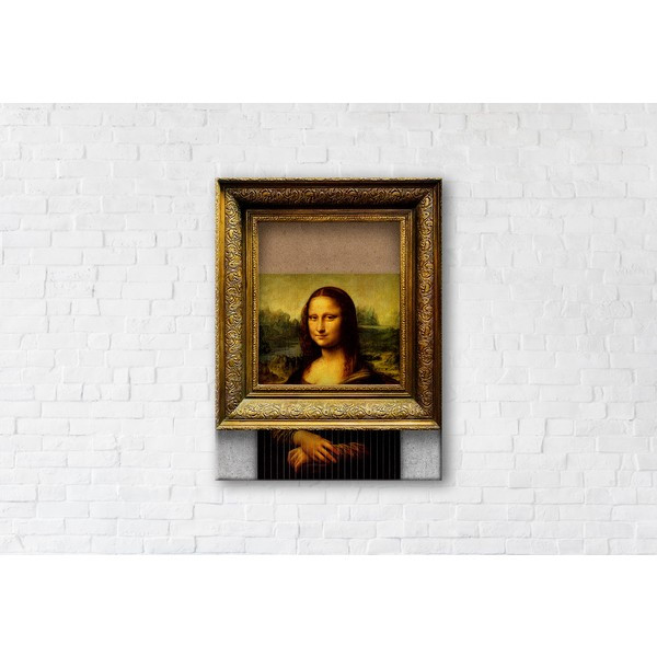 

Картина на холсте прямоугольная I-Art Banksy Lisa 110x145см