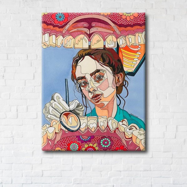 

Картина на холсте прямоугольная I-Art Dentist 75x100см