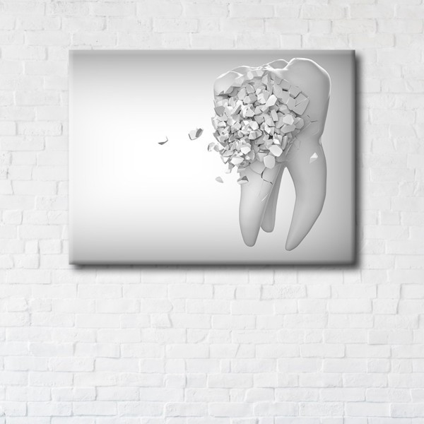 

Картина на холсте прямоугольная I-Art Broken tooth 110x145см