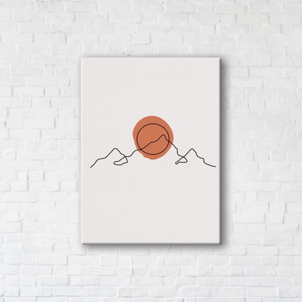 

Картина на холсте прямоугольная I-Art Minimalist Sunset 50x65см