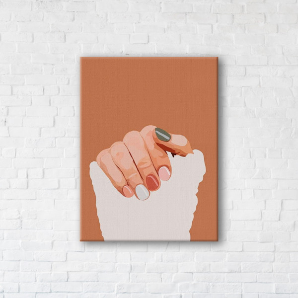 

Картина на холсте прямоугольная I-Art Pastel manicure 75x100см