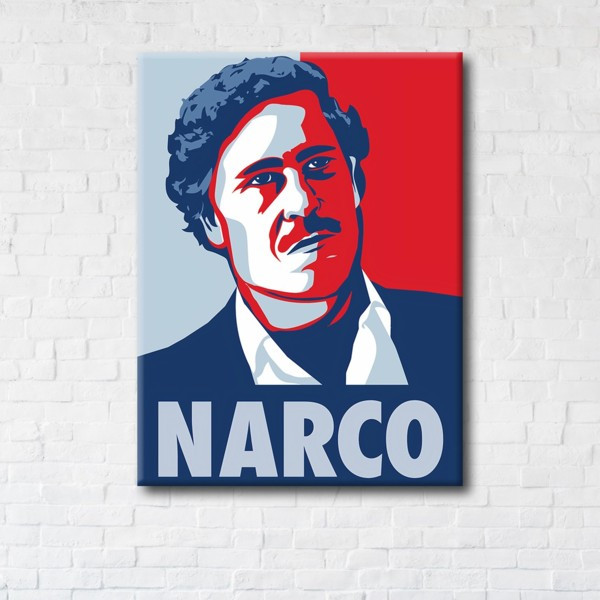 

Картина на холсте прямоугольная I-Art Pablo Escobar 50x65см