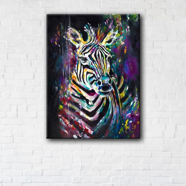 

Картина на холсте прямоугольная I-Art Zebra Art 45x60см