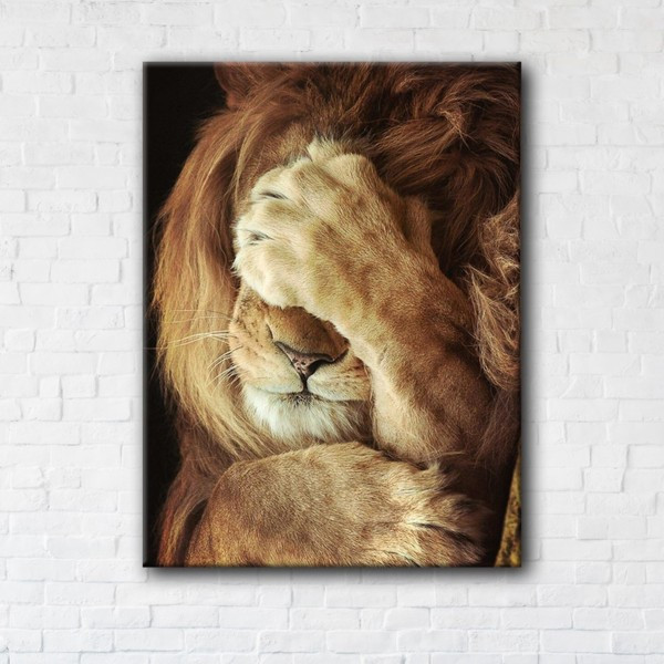 

Картина на холсте прямоугольная I-Art Sleepy Lion 90x120см