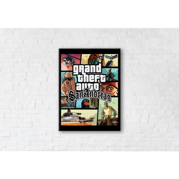 

Картина на холсте прямоугольная I-Art Gta San Andreas 90x120см